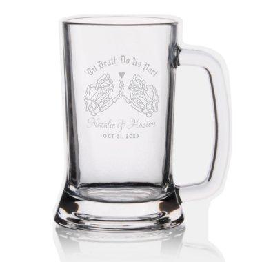Simple Wedding Monogram Personalized With Name Stein