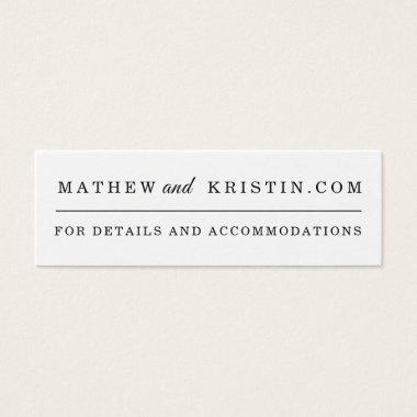 Simple Wedding Website Invitations