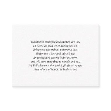 Simple white display  + tag