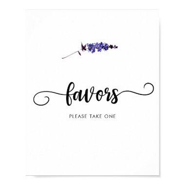 Simple Wildflower favors PLEASE TAKE ONE Poster