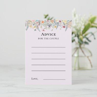 Simple Wildflower Fern Lavender Advice Card
