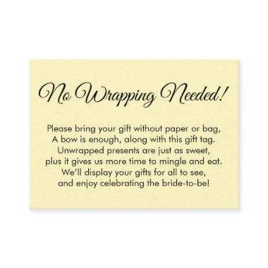 Simple Yellow "No Wrapping Needed"  Enclosure