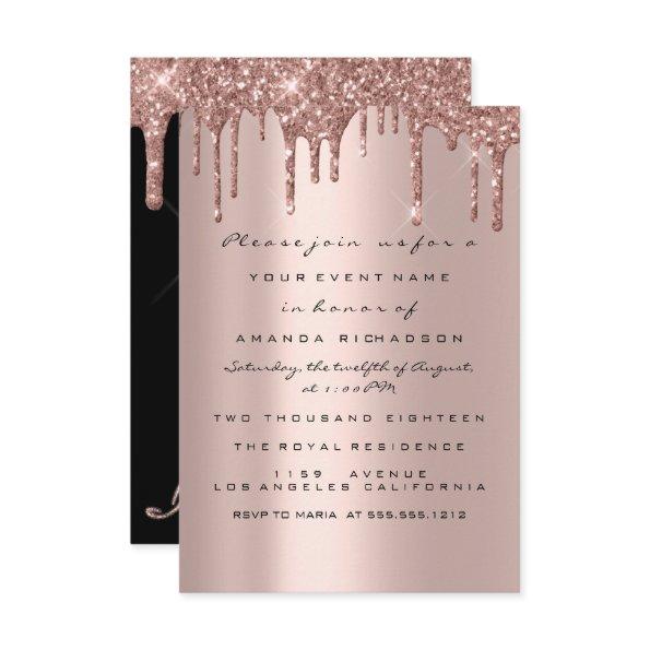 Simply Birthday Bridal Rose Drips Spark Glitter