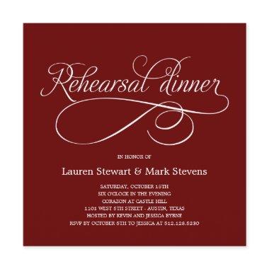 Simply Elegant Rehearsal Dinner  (Red)