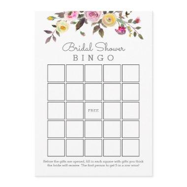 Simply Pretty Bridal Shower Bingo Invitations