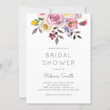 Simply Pretty EDITABLE COLOR Bridal Shower Invite