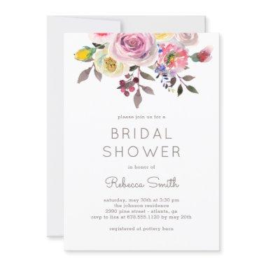 Simply Pretty EDITABLE COLOR Bridal Shower Invite