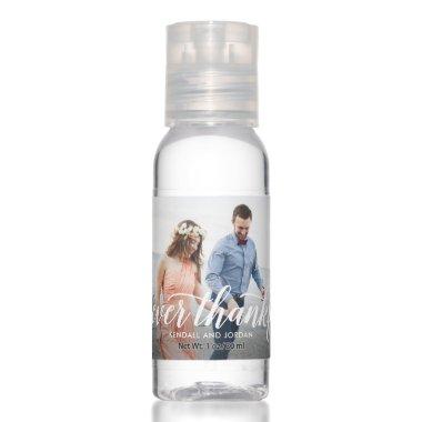 Simply Romantic Forever Thankful Wedding Favors Hand Sanitizer