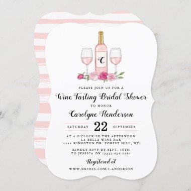 Simply Sweet Wine Tasting Bridal Shower Invitations