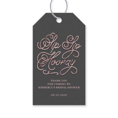 Sip Sip Hooray Bridal Shower Gift Tags