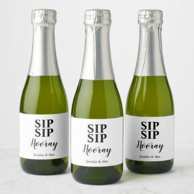 Sip Sip Hooray Favor Sparkling Wine Label