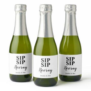 Sip Sip Hooray Favor Sparkling Wine Label