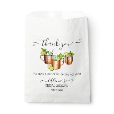 Sip, Sip, Hooray! Moscow Mule Bridal Shower Favor Bag