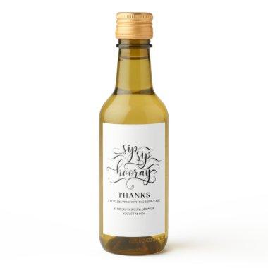 Sip Sip Hooray Wedding or  Wine Label