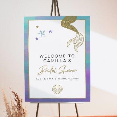 SIREN Mermaid Tropical Beach  Welcome Foam Board