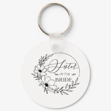 sister of bride keychain
