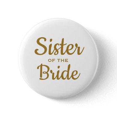 Sister of the Bride Wedding Custom Button