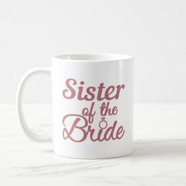 Sister Of The Bride Wedding Family Matching Coffee Mug