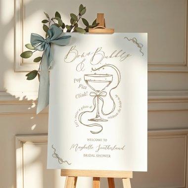 Sketch Bows Bubbly Cocktail  Welcome Foam Board