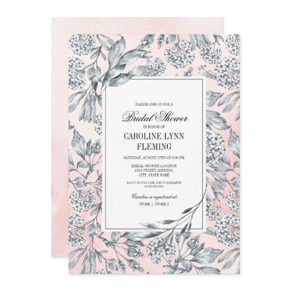 Sketched Floral Blush Pink