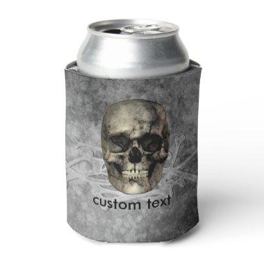 Skull & a pile of Bones Halloween Gothic Can Cooler