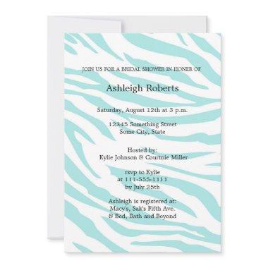 Sky Blue White Zebra Animal