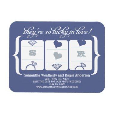 Slot Machine Wedding Save the Date Magnet