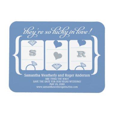 Slot Machine Wedding Save the Date Magnet