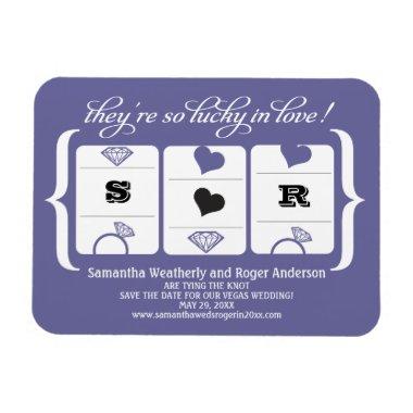 Slot Machine Wedding Save the Date Magnet