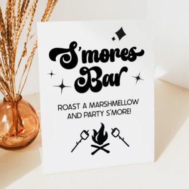 S'Mores Bar Marshmallow Roast Let's Party S'More Pedestal Sign
