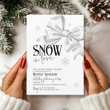 Snow In Love Bow  Snowflake Winter