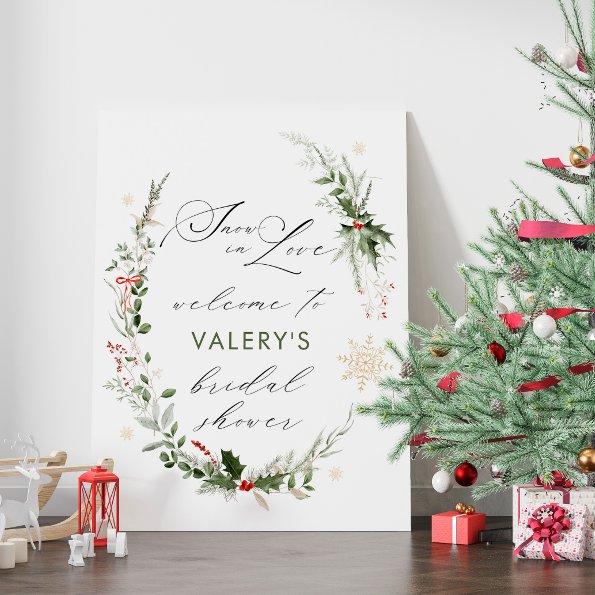 Snow In Love Gold Snowflakes  Foam Board