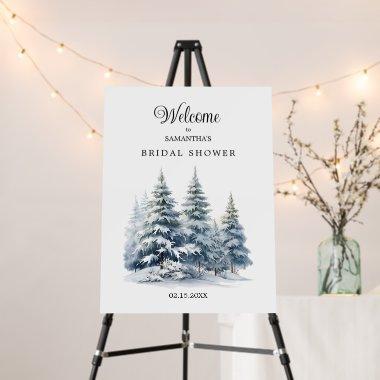 Snow in Love pine forest  Welcome Foam Board