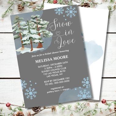 Snow in love silver gray winter forest snowflake
