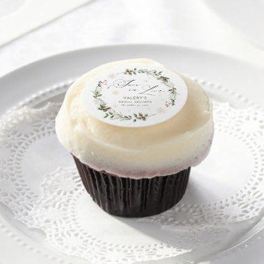 Snow in Love Winter  Edible Frosting Rounds