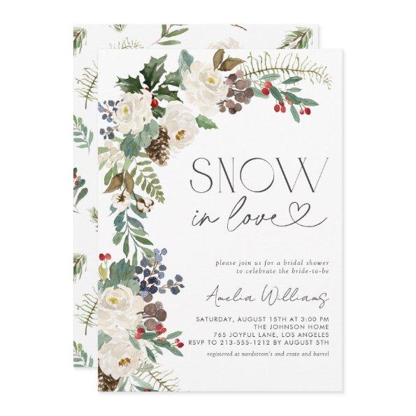 Snow in Love Winter Flowers Evergreen