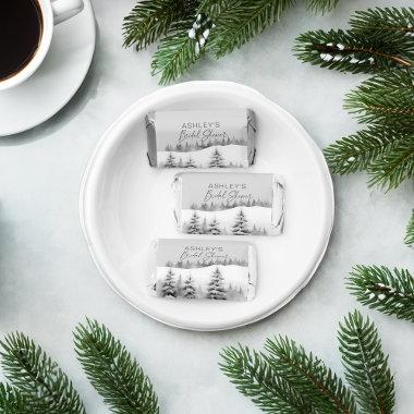 Snow in love winter pines bridal shower favors