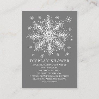 Snowflake Winter Bridal Shower Display Shower Enclosure Invitations