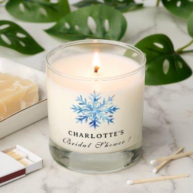 Snowflake Winter Christmas  Favor Scented Candle