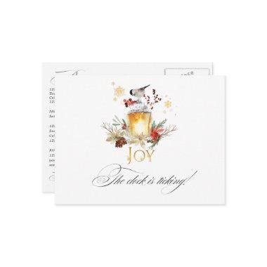 Snowy Pine & Spruce Christmas Event Reminder RSVP Post
