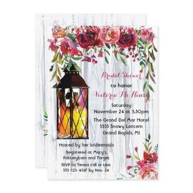 Snowy Winter Lantern Floral