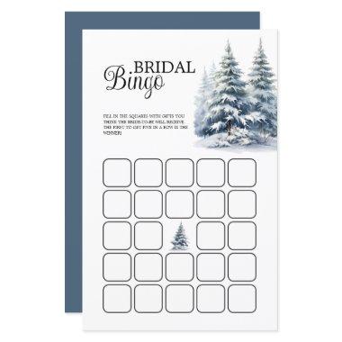 Snowy winter pine forest  Bingo Game