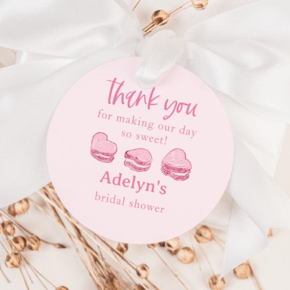 So Sweet Pink Hearts  Favor Tags