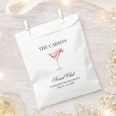 Social Club Pink Cocktail Hangover Kit Bach Party Favor Bag