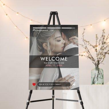 Social Media Story Post Photo Wedding Foam Board