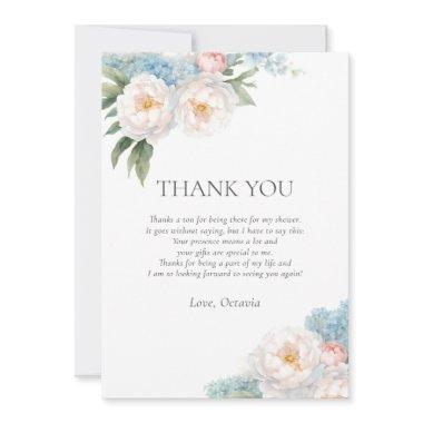 Soft Blue and Pink Flowers classic