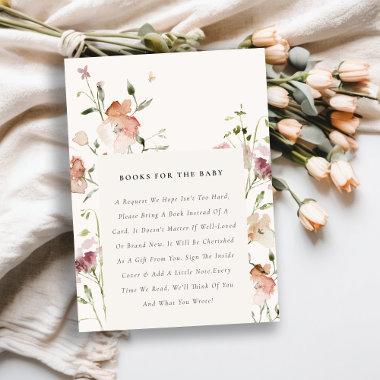 Soft Blush Meadow Floral Books For Baby Shower Enclosure
