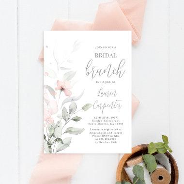 Soft Blush Pink Bridal Shower Invitations