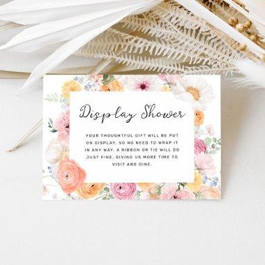 Soft Pastel Floral Display Shower Enclosure
