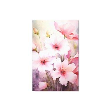 Soft Petal Dreams: Serenade of Pink Flowers Canvas Print